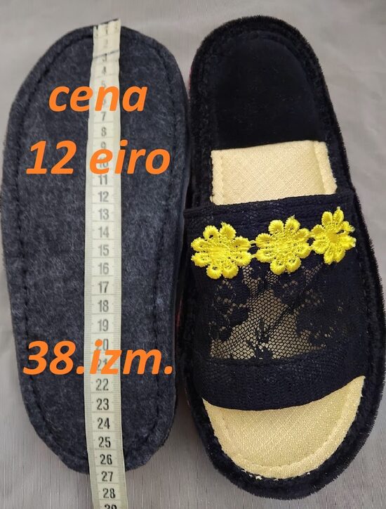 Erotiskās čības ar mežģīnēm 38. izm. 