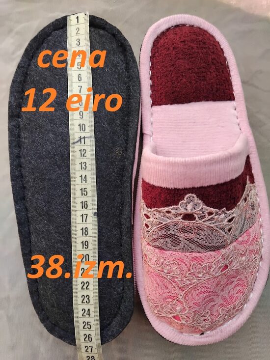 Erotiskās čības ar mežģīnēm. 38. izm. 