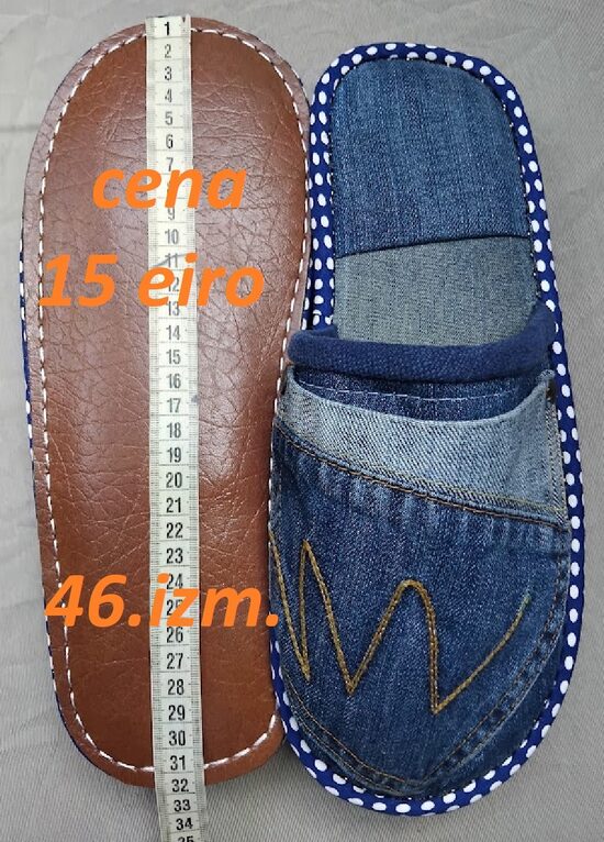 Džinsa čības 46. izm. 