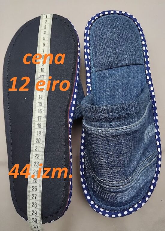 Džinsa čības- vaļējās  44. izm.