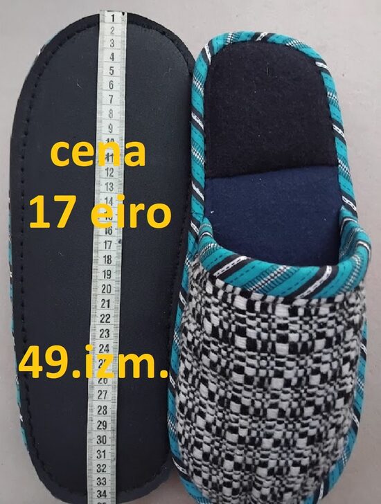 Dabīgo materiālu čības. 49.izm.