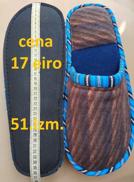 Dabīgo materiālu čības. 51.izm.