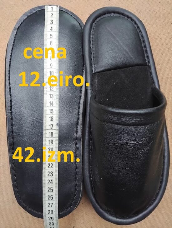 Dabīgo materiālu čības. 42.izm.
