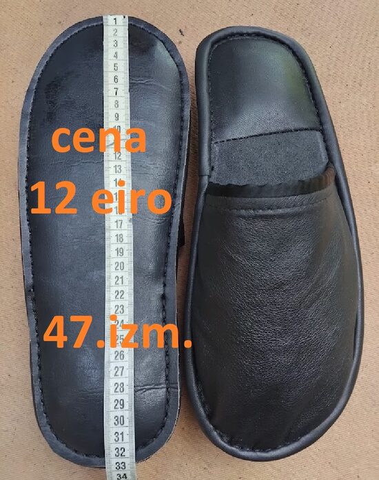Dabīgo materiālu čības. 47.izm.