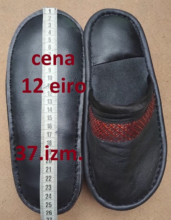 Dabīgo materiālu čības. 37.izm.