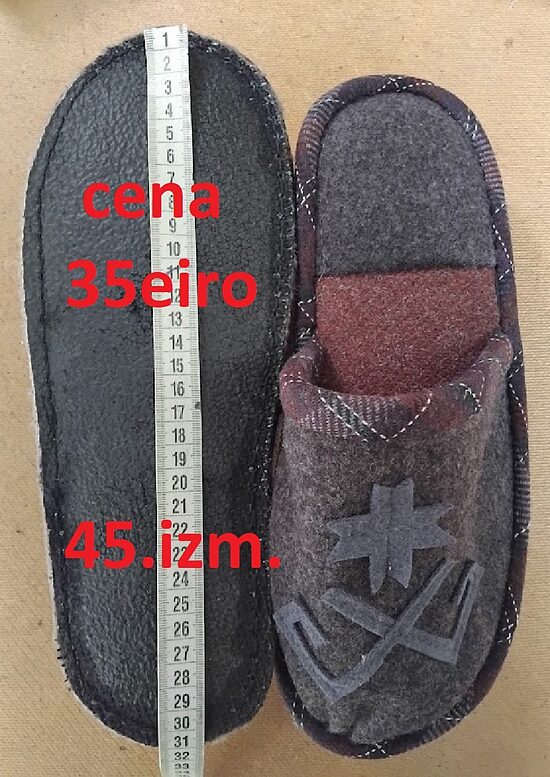 Ekskluzīvās dabīgo materiālu (dārgās). 45.izm. 